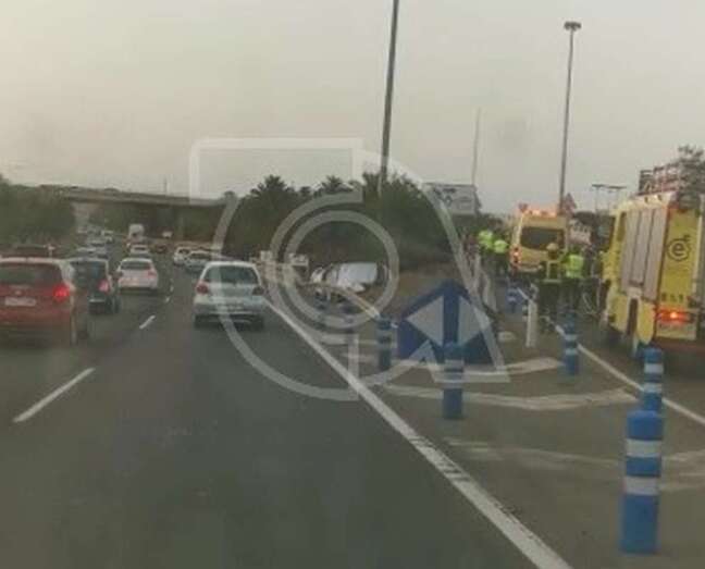 Imagen de archivo de un vuelco en la GC-1/TA.